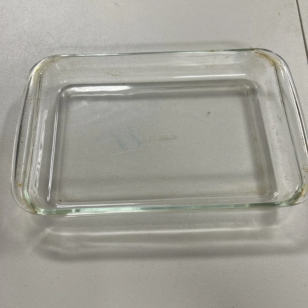 Vintage Pyrex Clear Baking Casserole Dish 233 13